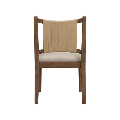 Arched Back Seagrass Dining Chair Medium Brown