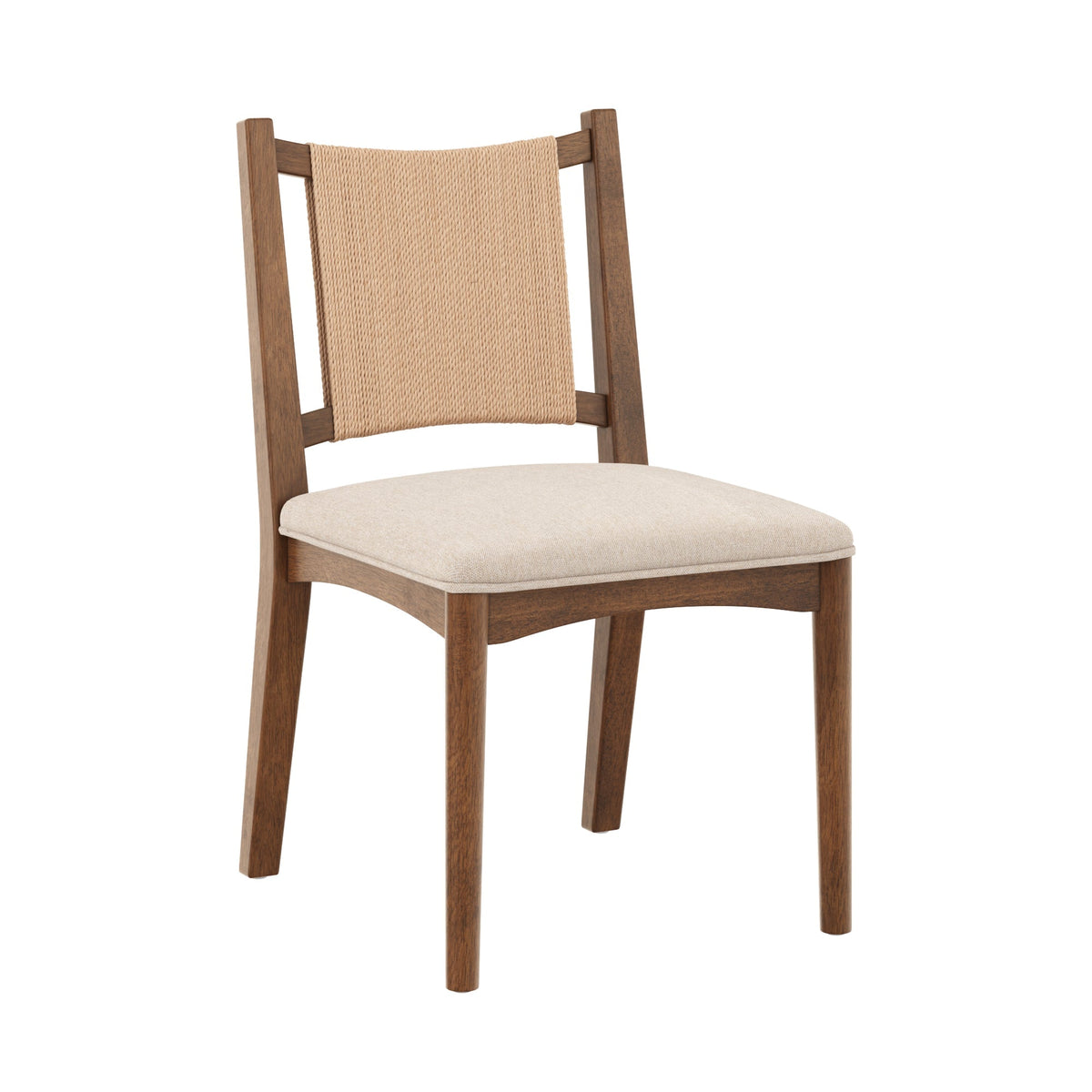 Arched Back Seagrass Dining Chair Medium Brown